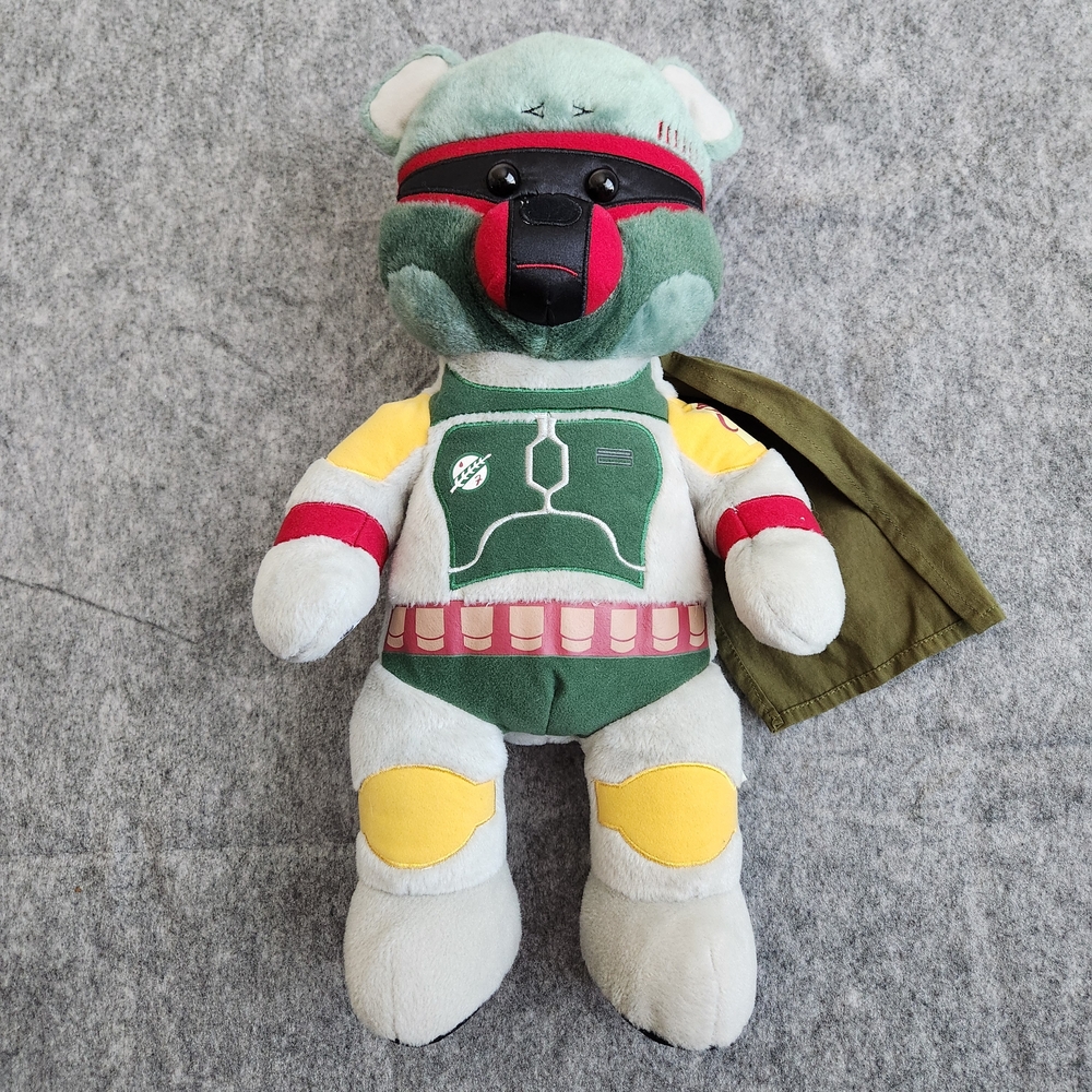 Build A Bear Star Wars Boba Fett Mandalorian Series 18" Plush Rare Retired 2016